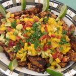 Chili-Rubbed Chicken with Avocado-Mango Salsa