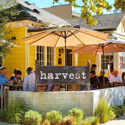 front of Danville Harvest restaurant, Danville, CA