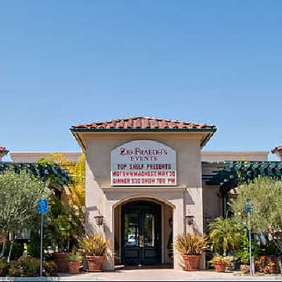 Marquee sign in front of Zio Fraedo's Restaurant, Pleasant Hill, CA