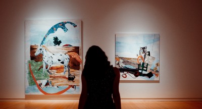 woman in a art gallery