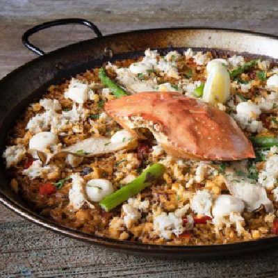 Mediterranean Crab Paella