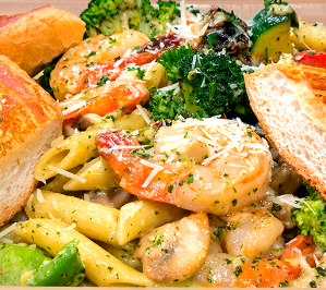 Prawn Pesto Penne $16.95