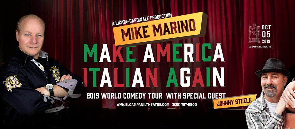 Mike Marino's Make America Italian Again 2019 World Comedy Tour | Event ...