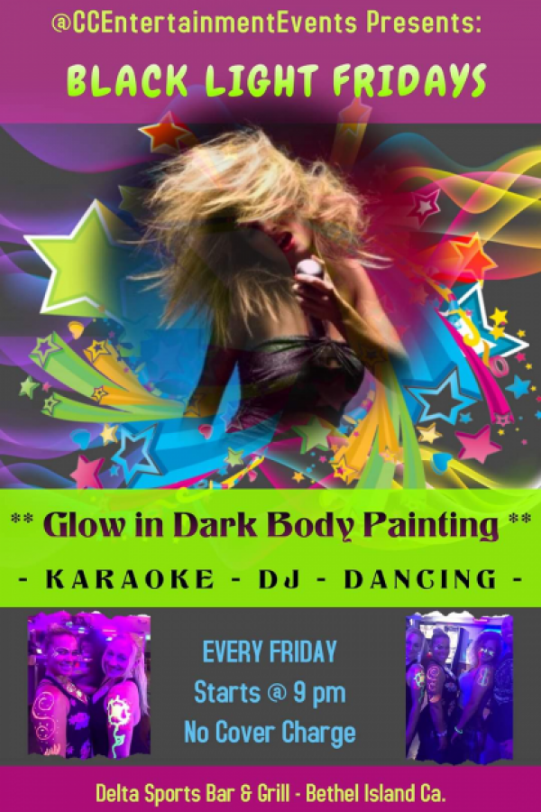 BlackLight * DJ * Karaoke * Body Paint Fridays! Event Calendar