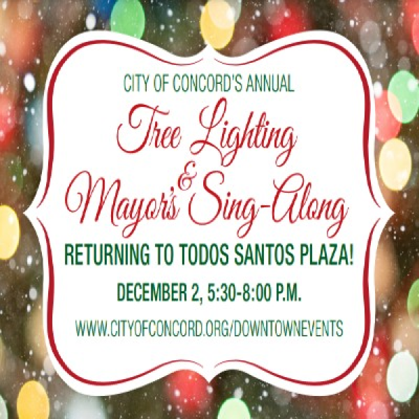 Concord Tree Lighting Event Calendar Contra Costa Live