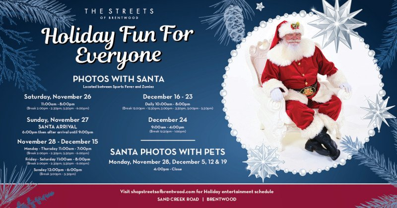 Holiday Fun for Everyone - Photos with Santa | Event Calendar | Contra ...
