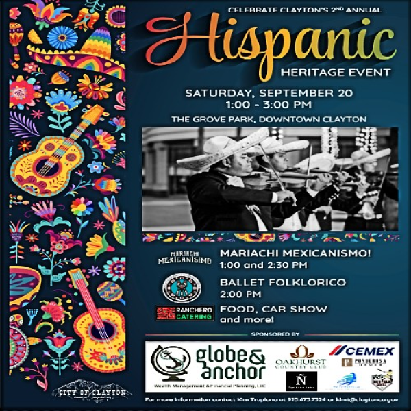 CLAYTON'S 2ND ANNUAL HISPANIC HERITAGE EVENT | Event Calendar | Contra ...
