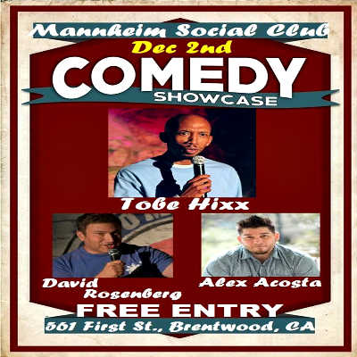 FREE! COMEDY SHOWCASE