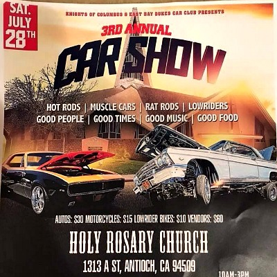 3RD ANNUAL HOLY ROSARY CAR & MOTORCYCLE SHOW