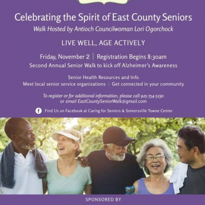 CELEBRATING THE SPIRIT OF EAST COUNTY SENIORS WALK HOSTED BY ANTIOCH COUNCILWOMAN LORI OGORCHOCK