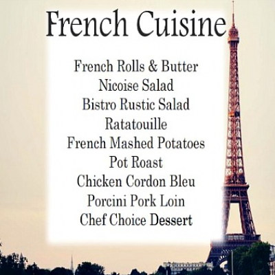 WEDNESDAY FAMILY BUFFET NIGHT FRENCH CUISINE