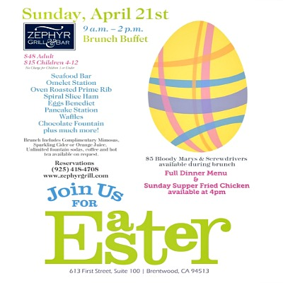 Easter Brunch @ Zephyr Grill & Bar