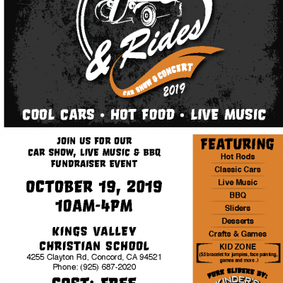 Sliders & Rides, Car Show. Live Music, Food & Games