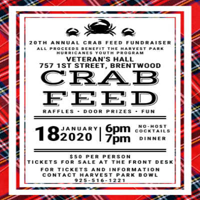 20th Annual Hurricane Crab Feed