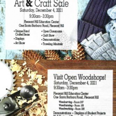 Mt. Diablo Adult Education Annual Open House ~ Art & Craft Sale