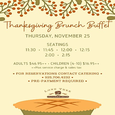 THANKSGIVING BRUNCH BUFFET