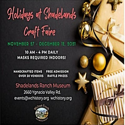 Holidays at Shadelands Craft Faire