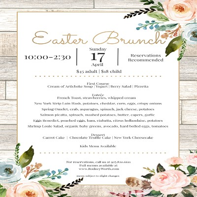 Easter Brunch Peasant & Pear