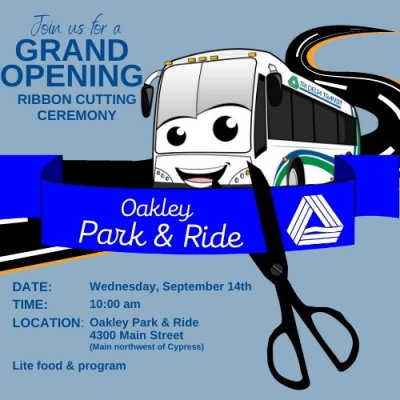 Oakley Park & Ride Ribbon Cutting