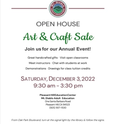 Open House ~ Art & Crafts Sale