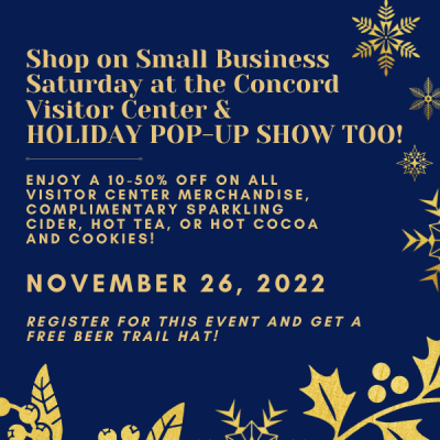 Shop on Small Business Saturday with Concord Art Association Holiday Pop-Up