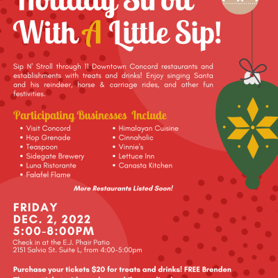 Holiday Stroll With A Little Sip!