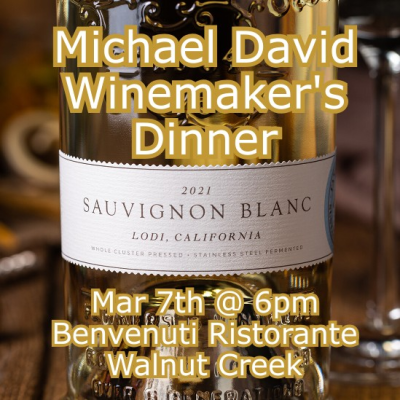 Benvenuti Wine Maker’s Dinner March 7th
