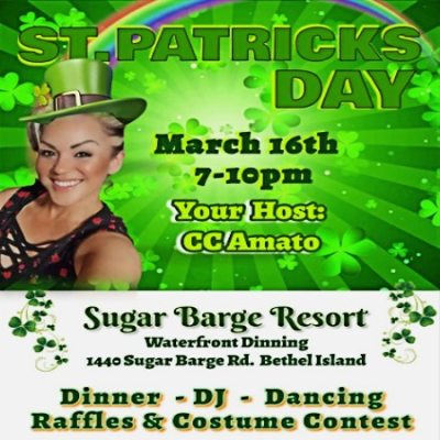St Patrick's Day Waterside Dinner & Dance with CC Amato!