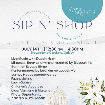 Heer's Socials Presents Oakley Sip n' Shop @ Brownstone Garden's