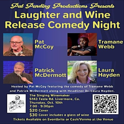 Laughter and Wine Release Comedy Night