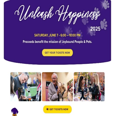 Joybound People & Pets presents: Unleash Happiness 2025!