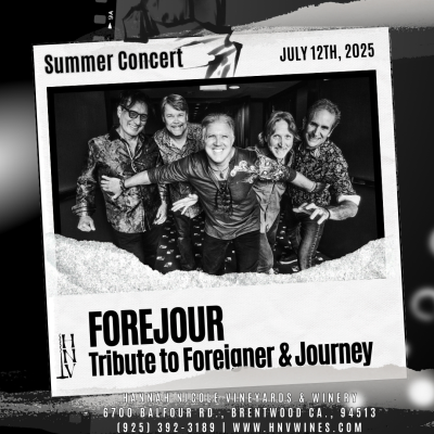 Forejour - Tribute to Foreigner & Journey at Hannah Nicole Vineyards
