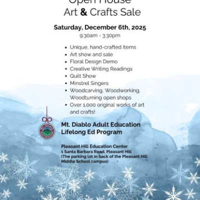Annual Open House Arts & Crafts Sale, Saturday, December 6th 2025