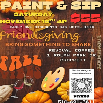 COSMIC CANVAS PRESENTS: FRIENDSGIVING PAINT & SIP