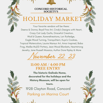 Concord Historical Society's Annual Holiday Market