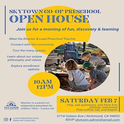 Skytown Co-op Preschool Open House: Making Learning Visible