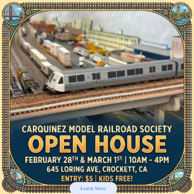 Model Train Open House Featuring Trains from Around the Bay Area