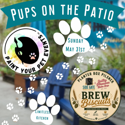 Side Gate Brewery’s First-Ever Pups on the Patio Party