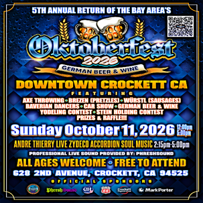 Crockett Oktoberfest: Andre Thierry, Bavarian Fun & Free Car Show