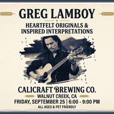 Greg Lamboy Live at Calicraft Brewing Co.