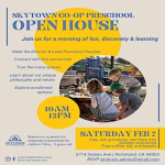 Skytown Co-op Preschool Open House: Making Learning Visible