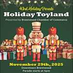 43rd Annual Holiday Parade & Tree Lighting, Brentwood