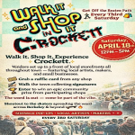 WALK IT AND SHOP IT IN CROCKETT- SIDEWALK POP-UP MARKET