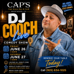 Cap's Comedy Night with DJ COOCH