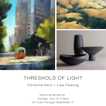THRESHOLD OF LIGHT exhibit Christina Kent and Lisa Fleming