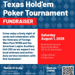 VFW and ALA Texas Hold'em Poker Tournament